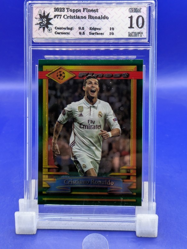 2022-23 Topps Finest Flashbacks UEFA - Cristiano Ronaldo #77 GEM 💎 MINT 10 