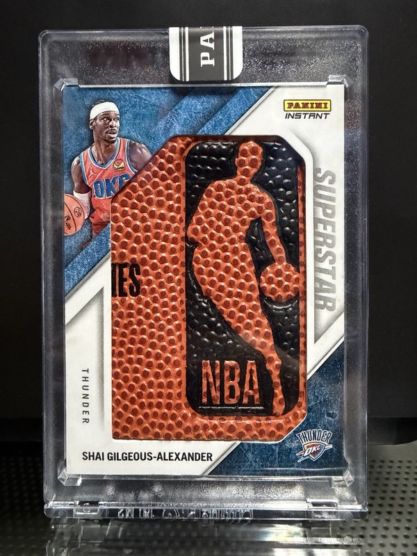 Shai Gilgeous-Alexander 2024-25 Panini NBA Superstar Logo Logoman Ball Patch 1/1