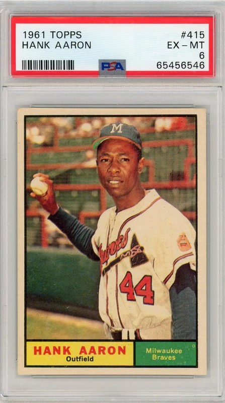 1961 Topps Hank Aaron #415 PSA 6