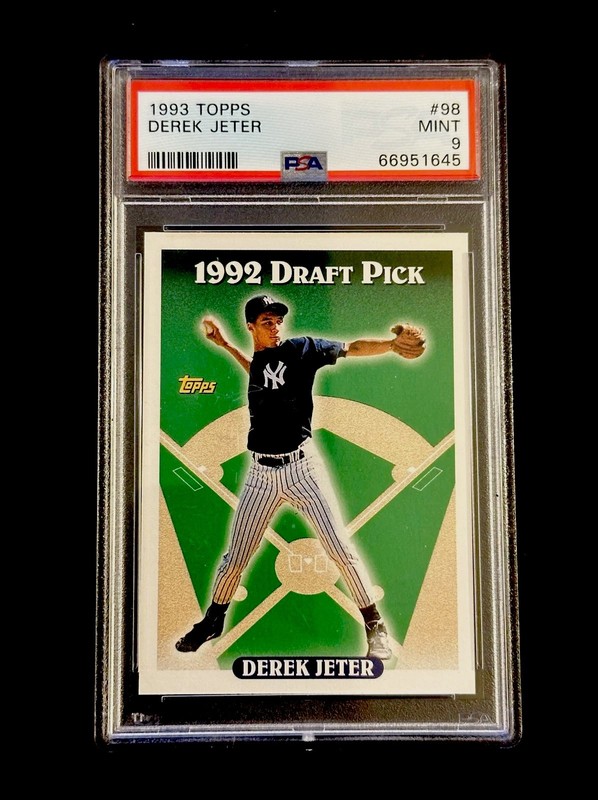 1993 Topps Derek Jeter Rookie PSA 9 Mint #98 RC Baseball Card New York Yankees