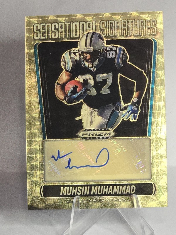 2025 PRIZM BLACK AUTO MUHSIN MUMAMMAD SENSATIONAL SIGNATURES GOLD VINLY /5 🔥2/5