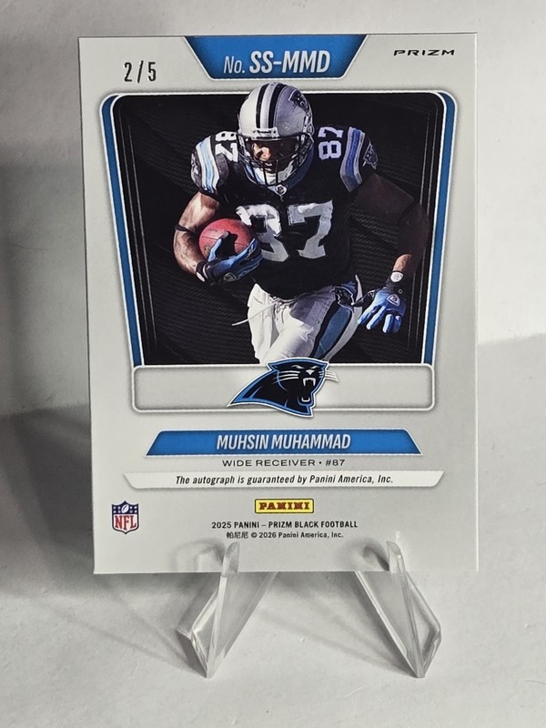 2025 PRIZM BLACK AUTO MUHSIN MUMAMMAD SENSATIONAL SIGNATURES GOLD VINLY /5 🔥2/5 view 2