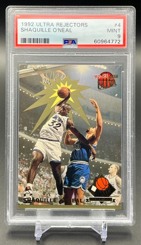 1992 Fleer Ultra Shaquille O'Neal Rejectors #4 PSA 9 MINT Shaq Rookie Insert RC