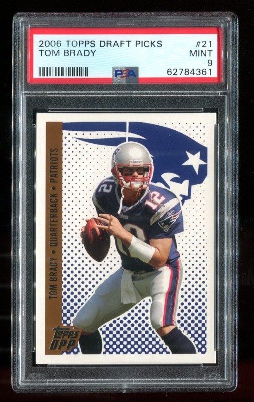 2006 Topps Draft Picks #21 Tom Brady PSA 9 Mint Patriots~(PL)