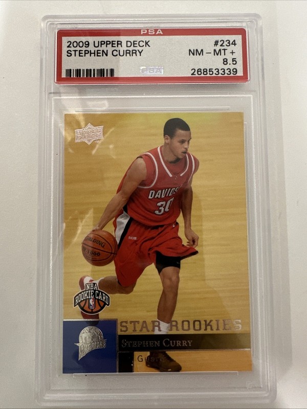 2009 Upper Deck Stephen Curry #234 RC Golden State Warriors PSA 8.5 - TCCCX