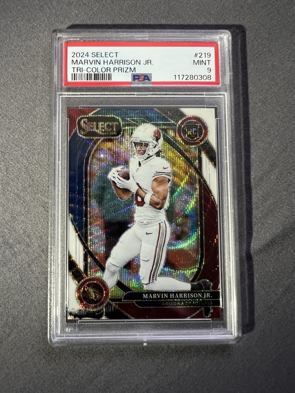2024 Select Marvin Harrison Jr Tri Color - PSA 9