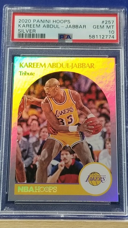 Kareem Abdul-Jabbar - 2020 Panini Hoops Silver  PSA 10