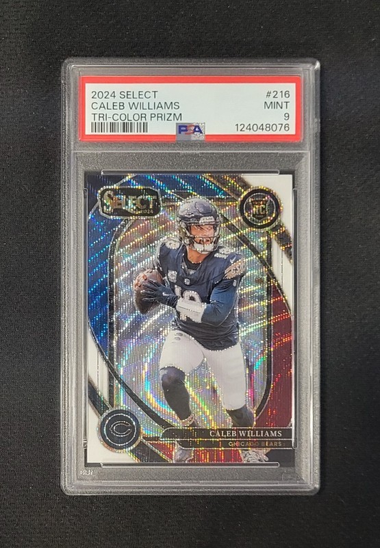 2024 Panini Select Caleb Williams Rookie Tri-Color Prizm 060/149  *PSA 9*