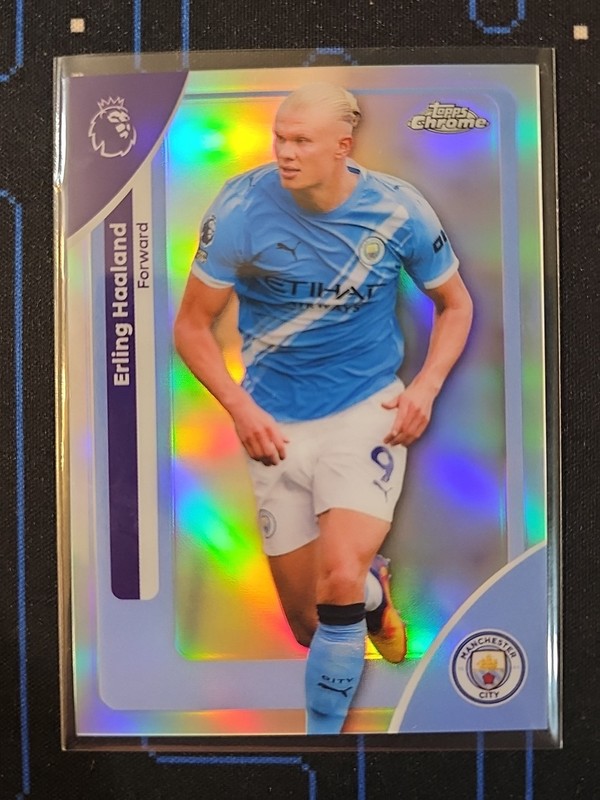 2025-26 Topps Chrome EPL Erling Haaland Refractor #125 Golden Boot Buyback!