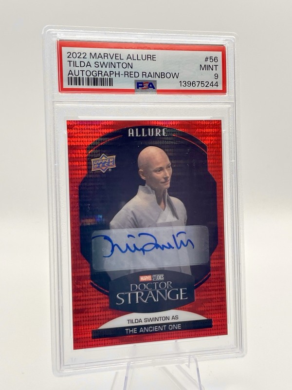 Marvel Allure Red Prism Auto TILDA SWINTON PSA Cert Autographed ANCIENT ONE