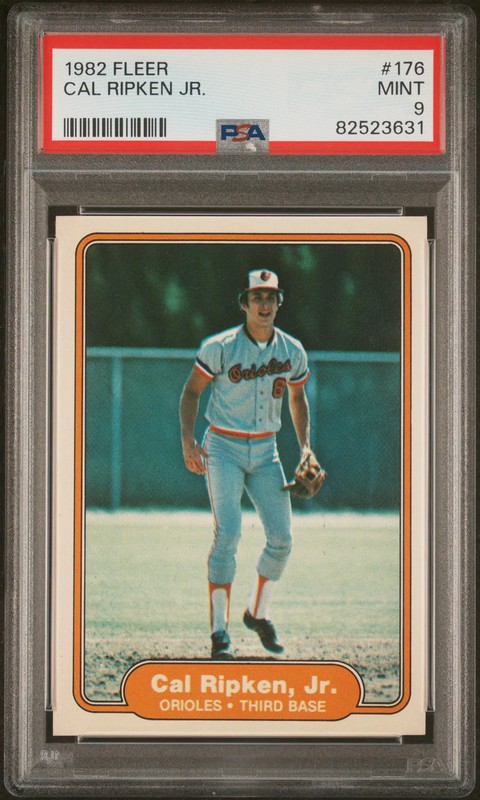1982 Fleer Cal Ripken JR. #176 PSA 9