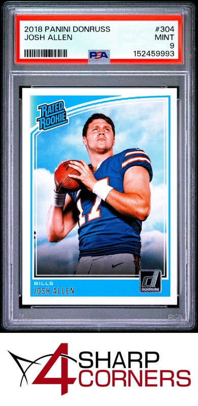 2018 Panini Donruss #304 Josh Allen Rc Rated Rookie Bills