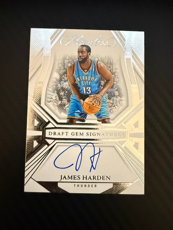 2023-24 Flawless #DGS-JHD James Harden draft gem signatures auto #-25