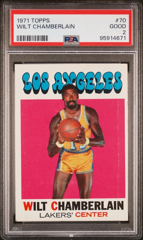 1971 Topps Wilt Chamberlain #70 PSA 2