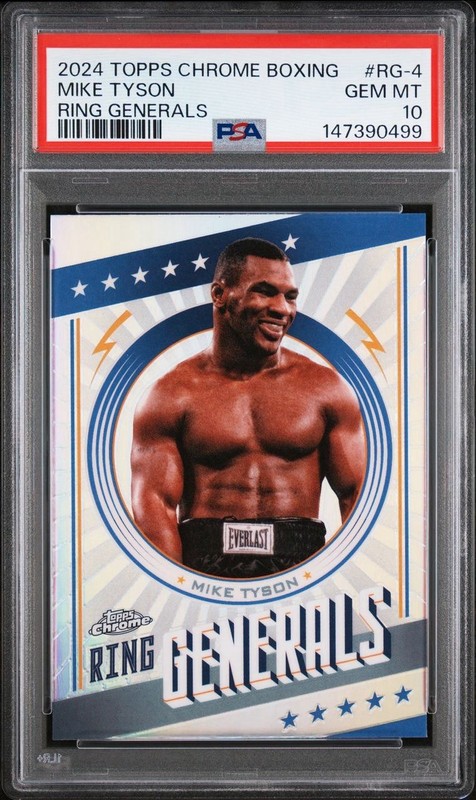 2024 Topps Chrome Boxing Mike Tyson #RG-4 Ring Generals PSA 10 Gem Mint