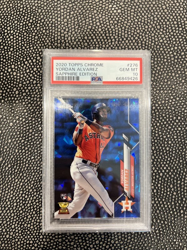 2020 Topps Chrome Sapphire Rookie Yordan Alvarez #276 PSA 10