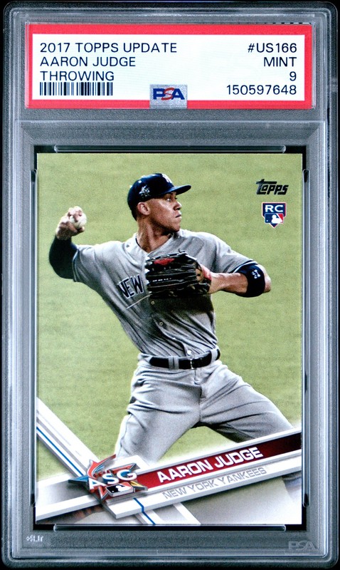 Aaron Judge 2017 Topps Update #US166 Throwing PSA 9 Rookie