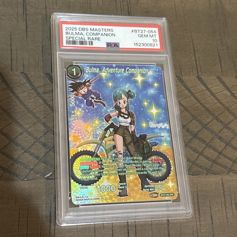 Bulma, Adventure Companion (SPR) BT27-054 - History Of Z - PSA 10 Gem Mint DBS