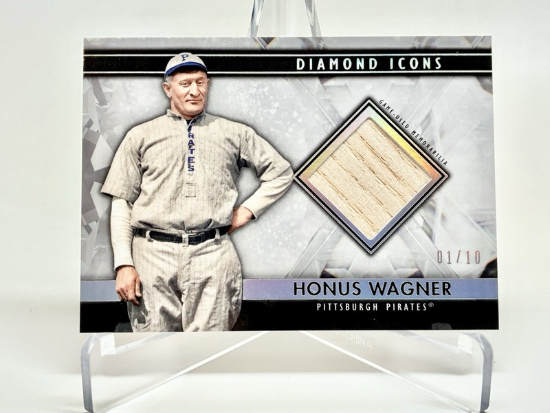 2019 Topps Diamond Icons Game Used Bat Relic Honus Wagner #1/10!!!