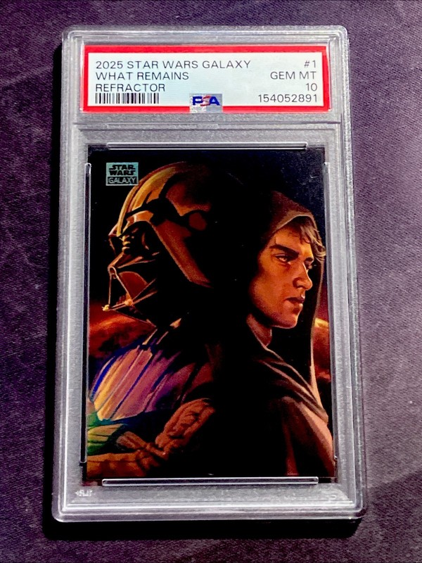 2025 Topps Chrome Star Wars Galaxy #1 WHAT REMAINS REFRACTOR PSA 10 DARTH VADER