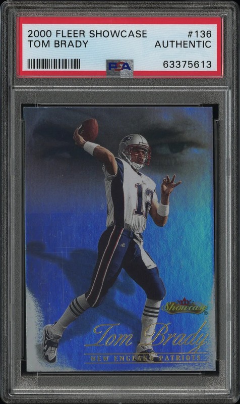 2000 Fleer Showcase Tom Brady #136 PSA A