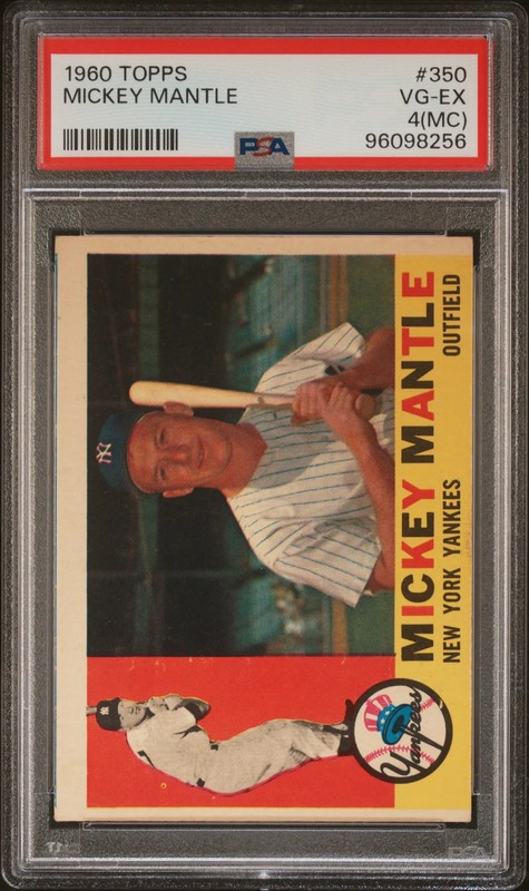 1960 Topps Mickey Mantle #350 PSA 4 MC