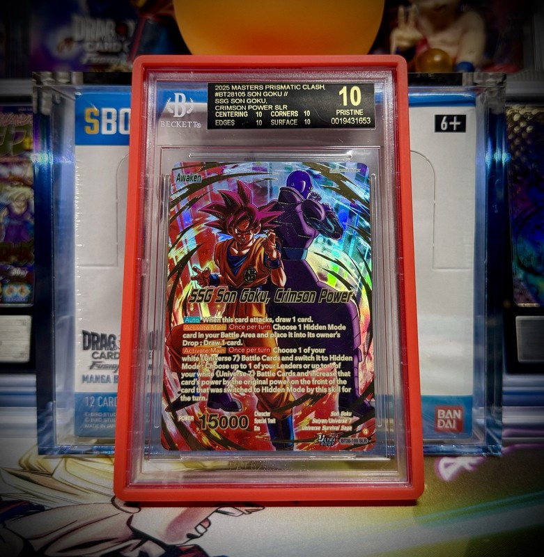 2025 Dragon Ball SSG Son Goku SLR Holo #BT28-105 BGS 10 Black Label