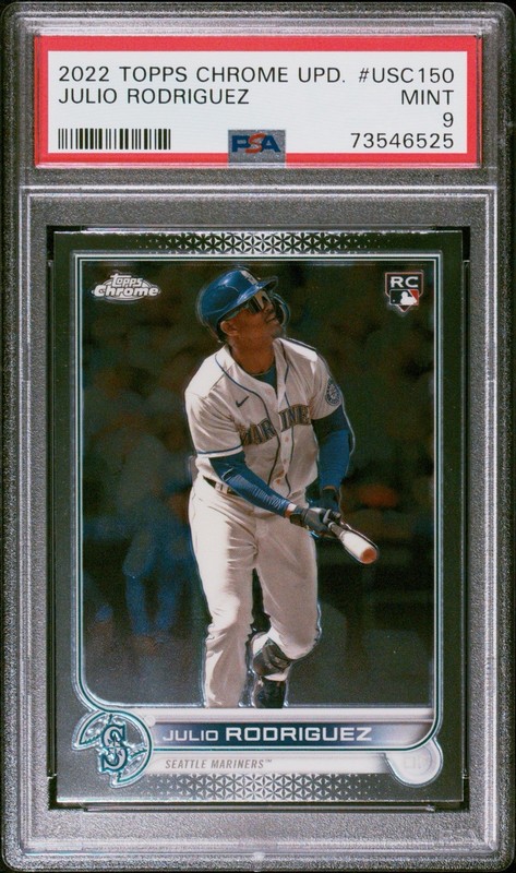Julio Rodriguez PSA 9 2022 Topps Chrome Update #USC150 Mariners RC