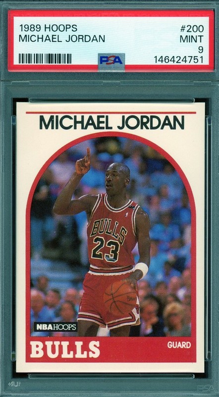 1989 Hoops # 200 Michael Jordan HOF PSA 9 Mint Bulls (146424751)