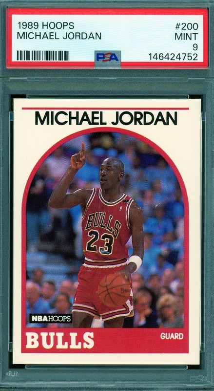 1989 Hoops # 200 Michael Jordan HOF PSA 9 Mint Bulls (146424752)