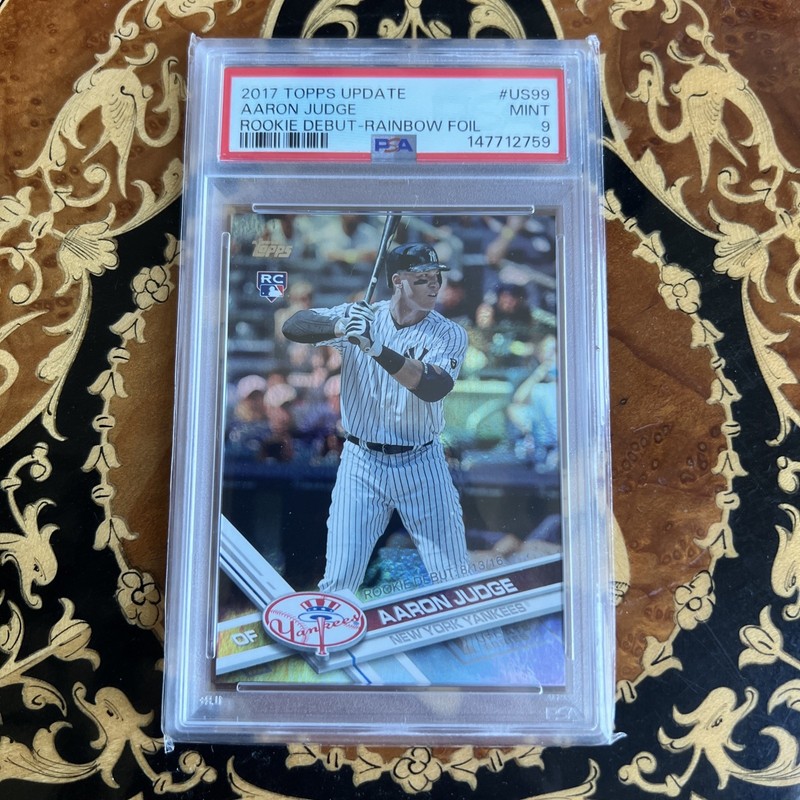 2017 Topps Update Rainbow Foil Rookie Aaron Judge #US99 PSA 9