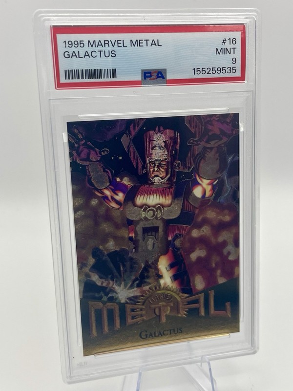 1995 MARVEL METAL #16 GALACTUS - MINT PSA 9 - FLEER Fantastic Four view 2