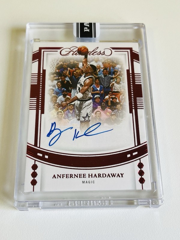 2022-23 Flawless Anfernee Hardaway Ruby Draft Gem Auto Black Box 1/1 One Of One