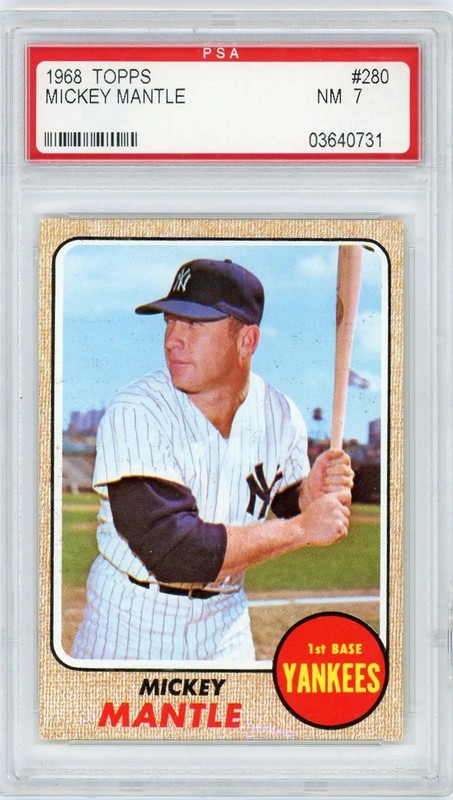 1968 Topps Mickey Mantle #280 PSA 7