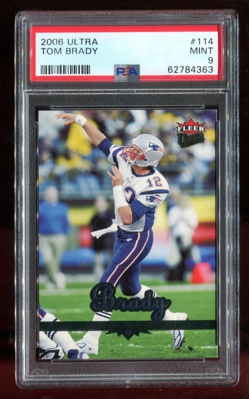 2006 Ultra #114 Tom Brady PSA 9 Mint Patriots~(PL)