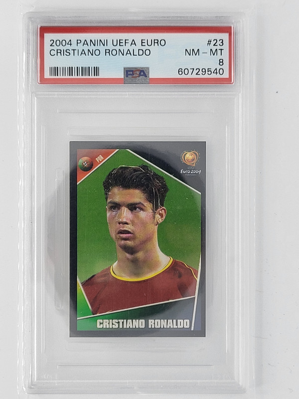 2004 PANINI UEFA EURO CRISTIANO RONALDO PSA 8