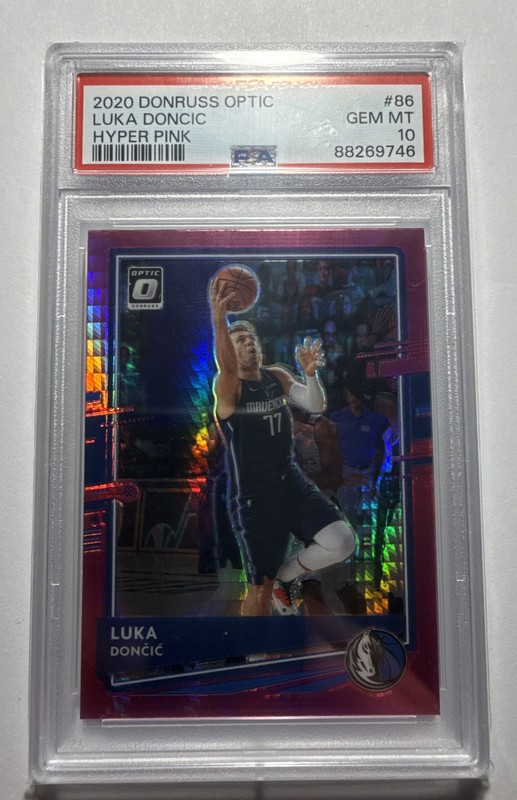2020-21 Panini Donruss Optic - Luka Dončić #86 Pink Hyper Prizm PSA 10