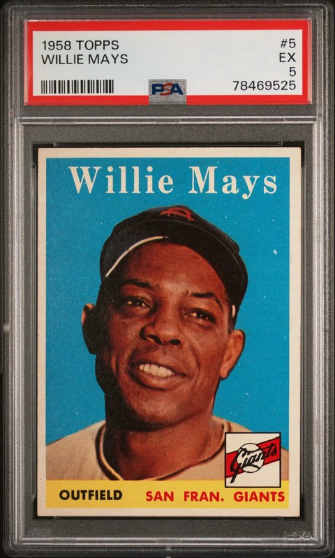 1958 Topps Willie Mays #5 PSA 5