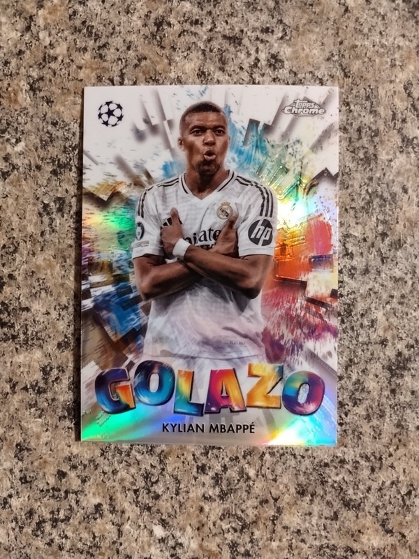 2024-25 Topps Chrome Uefa Club Competitions Kylian Mbappe Golazo #GZ-21