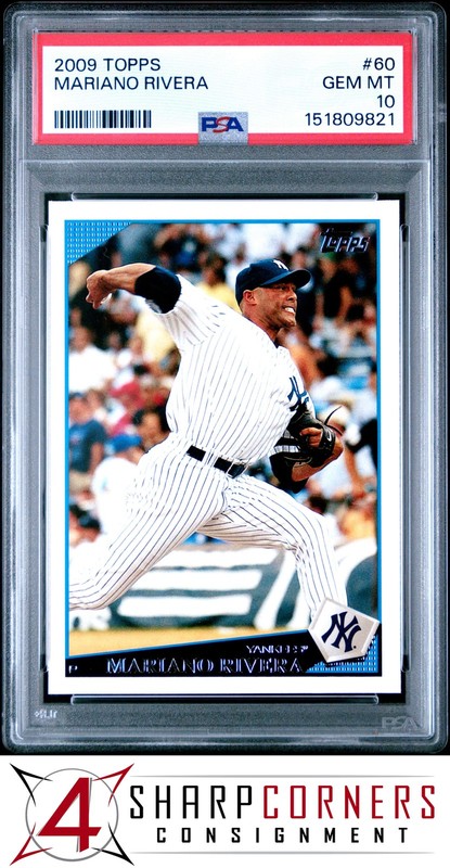 2009 TOPPS #60 MARIANO RIVERA YANKEES HOF PSA 10