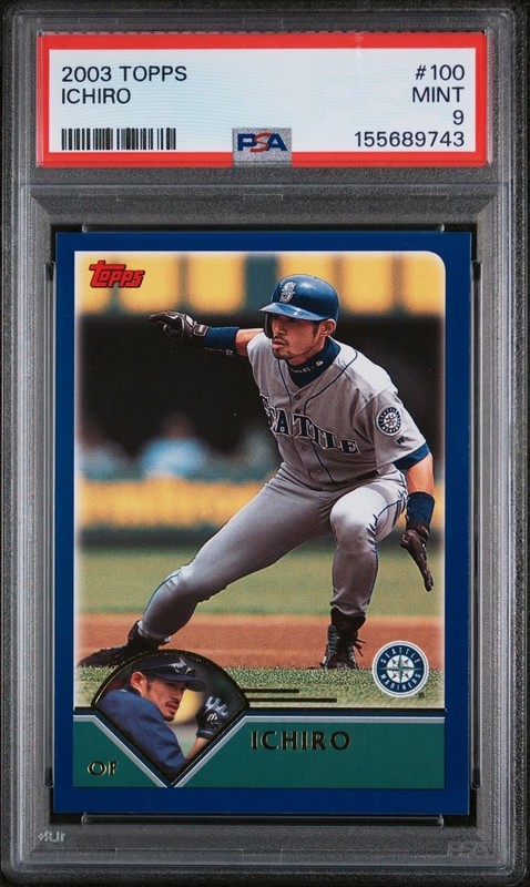 2003 Topps Ichiro Suzuki Ichiro #100 PSA 9 MINT HOF Mariners