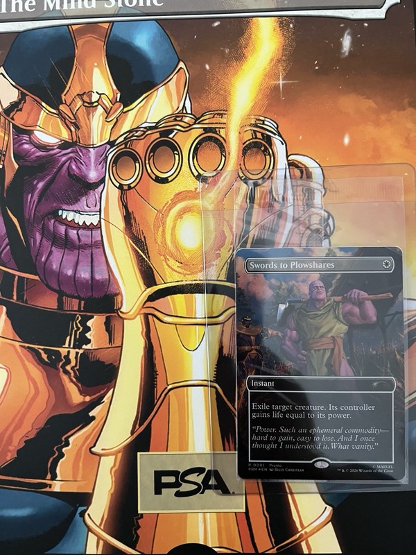 Thanos PSA Promo Card & Magazine May 2026 Magic The Gathering Trading Card