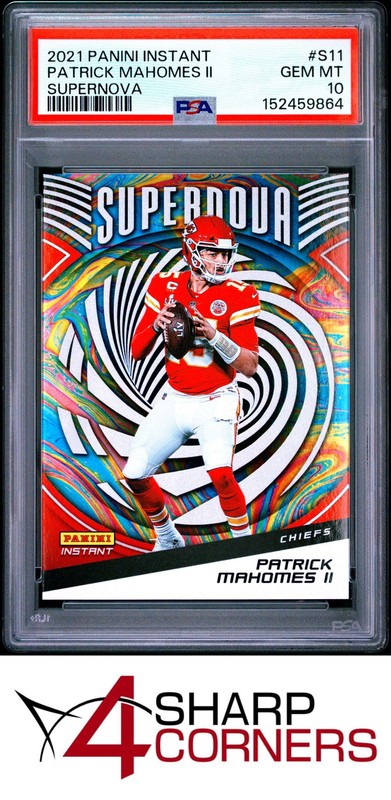 2021 PANINI INSTANT SUPERNOVA #S11 PATRICK MAHOMES II #/3357 PSA 10