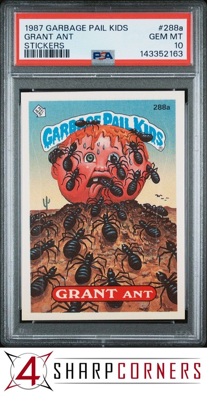 1987 GARBAGE PAIL KIDS STICKERS #288a GRANT ANT SERIES 7 PSA 10