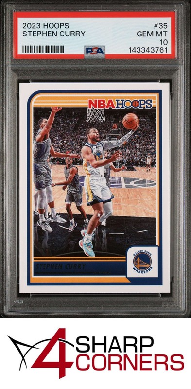 2023 PANINI NBA HOOPS #35 STEPHEN CURRY PSA 10