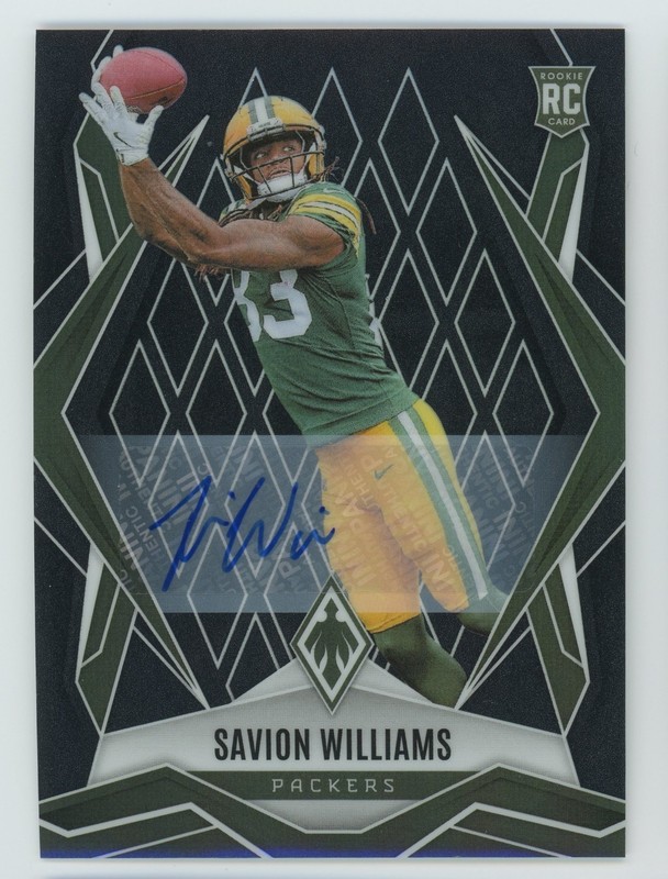 2025 Panini Phoenix True Black Prizm RC 1/1 Auto Savion Williams #153 Green Bay