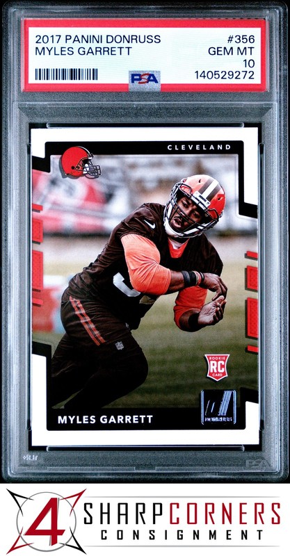 2017 PANINI DONRUSS #356 MYLES GARRETT RC BROWNS PSA 10