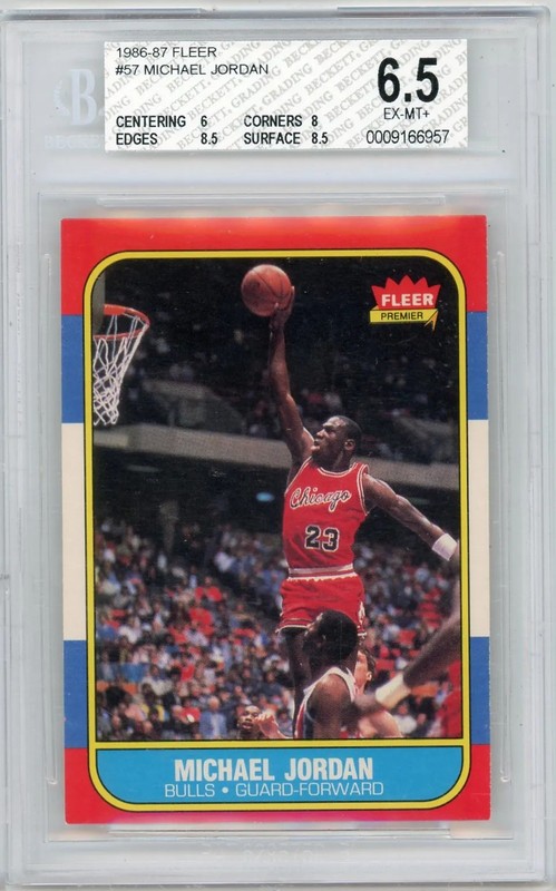 1986 Fleer Michael Jordan #57 BGS 6.5 Rookie