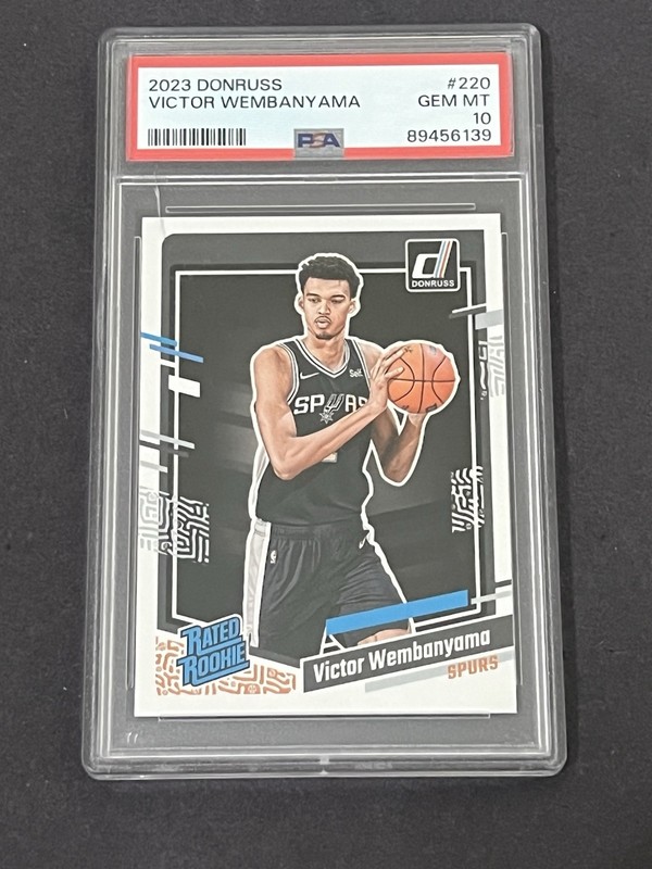2023-24 Panini Donruss Victor Wembanyama Rated Rookie RC PSA 10 Gem Mint - Read