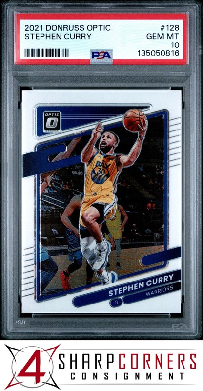 2021 PANINI DONRUSS OPTIC #128 STEPHEN CURRY PSA 10